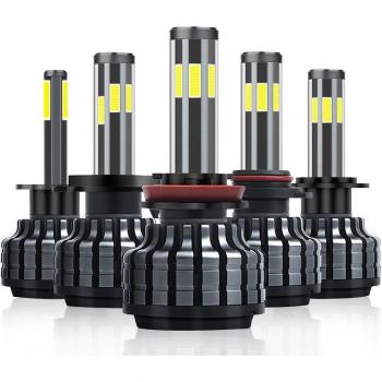 9006 9012 6-Sided LED Headlamp Set