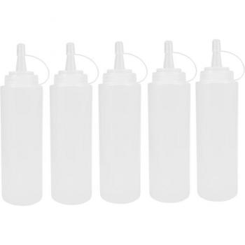 Plastic Squeeze Squirt Bottles for Mustard and Sauces