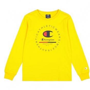 Camiseta Champion Amarilla de Manga Larga para Hombre