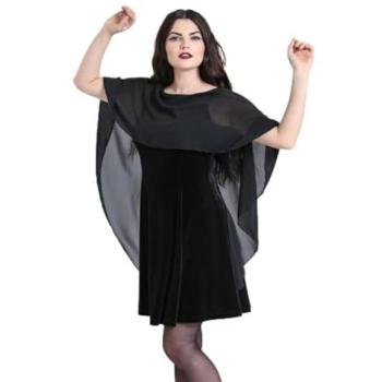 Black Draco Velvet Mini Dress – XS Edition