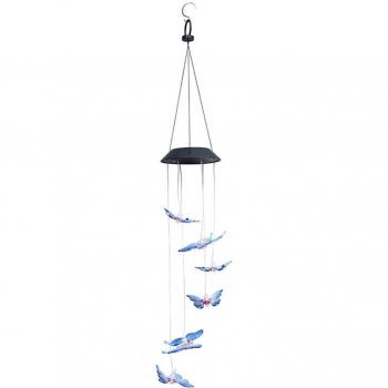 Solar Butterfly Wind Chimes for Garden Decor