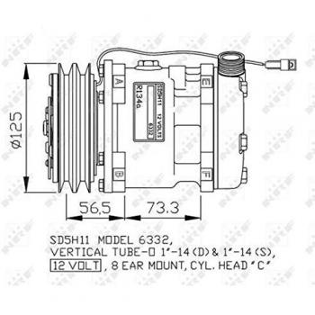 Compressore Aria Condizionata NRF 32802g
