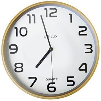 Unilux Wanduhr Baltic 30,5 cm holzfarben