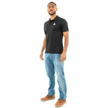 Le Coq Sportif Essentiels Polo-Shirt in Schwarz