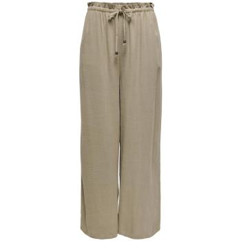 Pantalón Lino Only Solvi Color Marrón Claro: Sofisticación Diaria