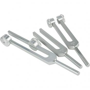 3-Piece Set of Aluminum Tuning Forks C 128 256 512