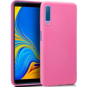 Funda Silicona Rosa para Samsung Galaxy A7 A750