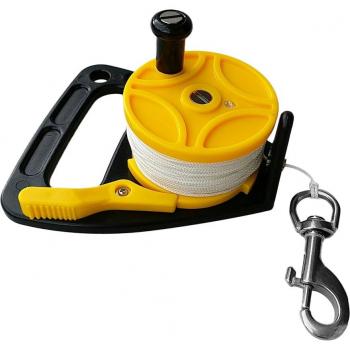 150ft Dive Reel with Single End Bolt Snap and Thumb Stopper