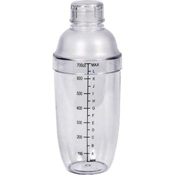300ml Clear Shaker Cup for Wine and Milk Tea (White)
