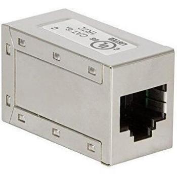 Adaptador Cat 6A Metálico RJ45 Hembra-Hembra 3P, ETL, UL Certificado Logilink