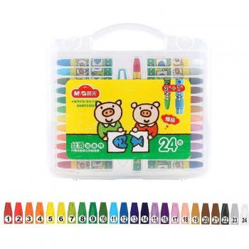 Deli Non-Toxic Oil Pastel Crayons 12 Colors