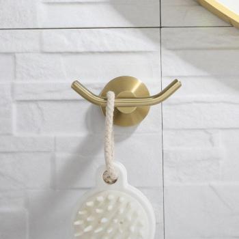 Brushed Gold Wall Mounted Bathroom Accessories