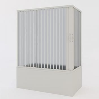 Réductible & Réversible Pare-baignoire Douche Angleuse en PVC H150 Modèle Ortensia 70×160 cm