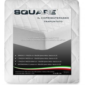 Traversa Trapuntata in Cotone con Fascia Elasticizzata 140x200