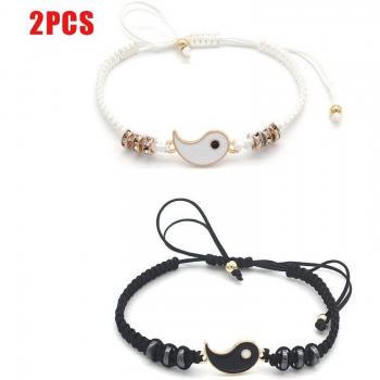 Pulsera Tejienda del Yin y Yang