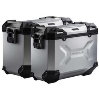Paire de valises SW-Motech Trax Adv Gris 45/37 l pour Aprilia Tuareg 660 (21-)
