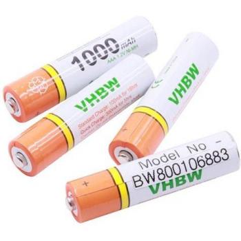 Boîte de 4 batteries AAA Micro 1000 mAh rechargeables pour lasers Bosch DLE 40/70 et PLR 15