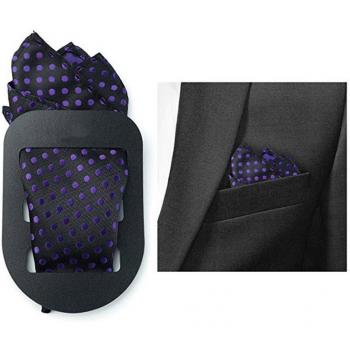 Placa de fijación para pañuelo de bolsillo de traje