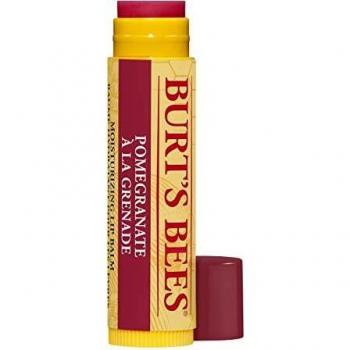 Burt's Bees 100% Natural Moisturising Lip Balm, Pomegranate with Beeswax and Fruit Extracts