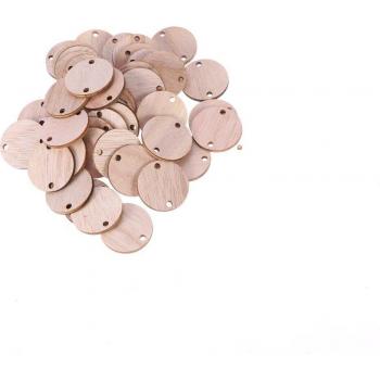 Accessoires en bois pour calendrier DIY avec attaches métalliques