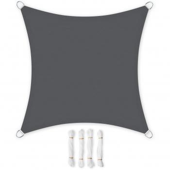 Sonnensegel 3 x 4 m in rauchgrau