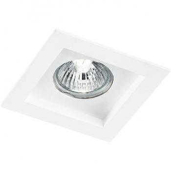 Square Recessed Downlight Phantom White 10x10x4.9cm