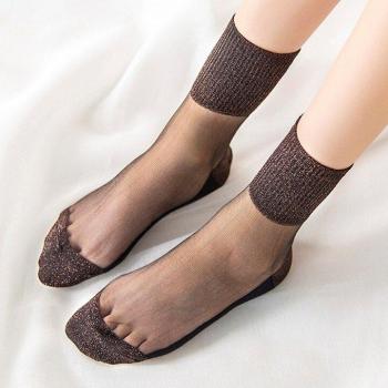 Crystal‑Transparent Summer Lace Socks – 8 Colors