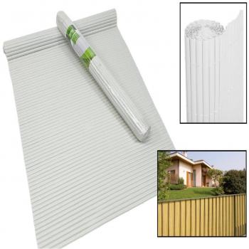 Valla de Exterior PVC Blanco 1x3 m