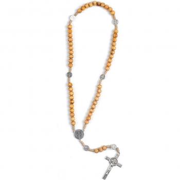 Joyería Católica: Nudo de Madera + Rosario