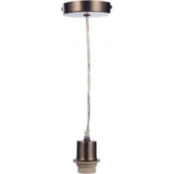Lámpara de diseño colgante Basic Cromo Antiguo 1 luz E27