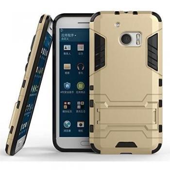 Funda protectora HTC One M10 EKINHUI, armadura híbrida 2 en 1 con soporte y doble capa PC+TPU