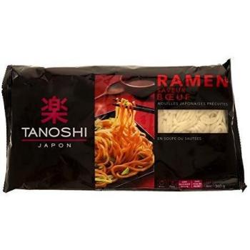 Ramen Pré-cuit Tanoshi, Goût Bœuf, 360 g (2 convives)