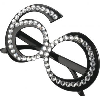 Gafas de cumpleaños con montura negra