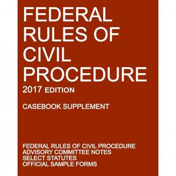 Federal rules of civil procedure, 2017 edition