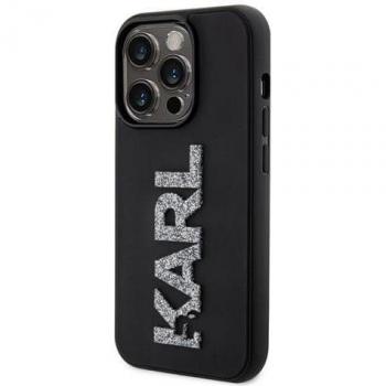 3D Rubber Glitter Case für iPhone 15 Pro von Karl Lagerfeld