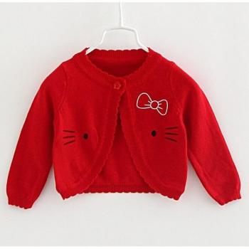 Manteau ivoire pour bébé fille, cardigan 100% coton, vêtements printemps, OGC215405