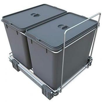 Pattumiera PF02A Grigio con Sezione Separata