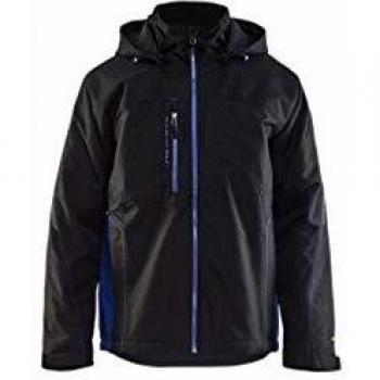 Chaqueta Impermeable Hardshell Blaklader – Negro/Azul Rey