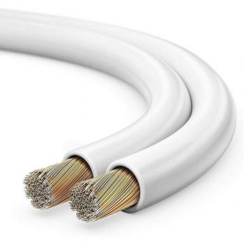 Sonero Audio-Kabel 2x0,75mm², 10m, CCA, weiß