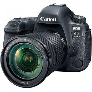 Canon EOS 6D Mark II mit 24-105mm IS STM, WiFi, Gepäckschloss, 2 cm, Schwarz