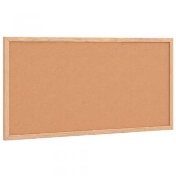 VidaXL 60x30 cm Cork Board with Solid Pine Wood Frame