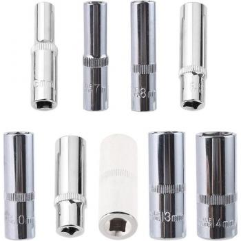 1Pc 1/4 Hex Ratchet Extension Bar with Universal Joint 6-14MM