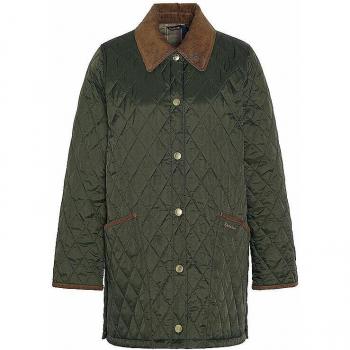 Barbour Modern Liddesdale 30th Anniversary Quilted Dress – Olive/Classic, Women’s Size UK14 EU42 US10