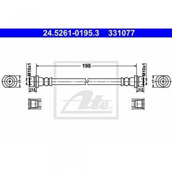 BrakeFlex ATE 24.5261‑0195.3
