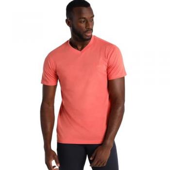 Camiseta Lois Jeans Manga Corta Hombre Logo Naranja