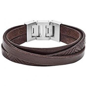Fossil Pulsera de Cuero Vintage para Hombre JF02999040