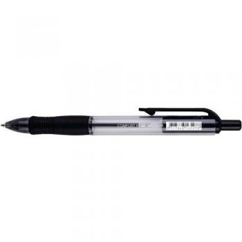 Foray Black Ballpoint Pen Comfort Retractable 0.3 mm Pack of 12