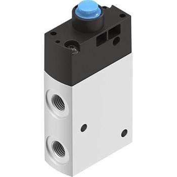 Festo 8031335: 3/2‑NC Monostable Stem Actuated Valve, G1/8, 750 l/min, –0.95 to 10 bar / –14 to 145 psi