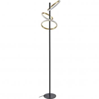 Lampadaire Madu 160 cm – Métal noir, lumière LED ajustable