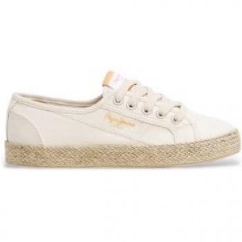 Pepe Jeans Sneakers 37 Beige con Cordón Eco‑Friendly